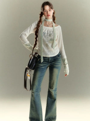 Print Halterneck Base Layer Top