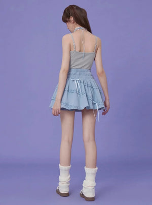 Print Small Camisole Bottom Vest Top