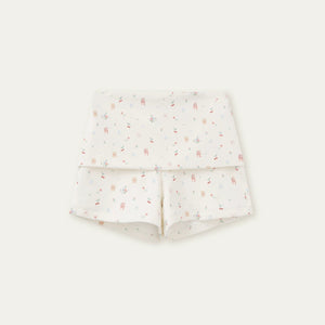 Printed Doll Collar Blouse Set-Up