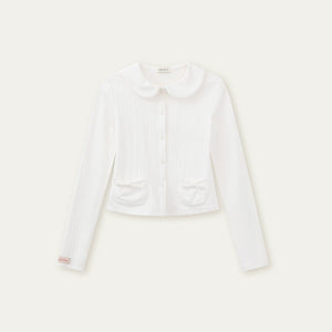 Printed Doll Collar Blouse Set-Up