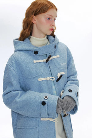 Puff Academy Hooded Tweed Coat