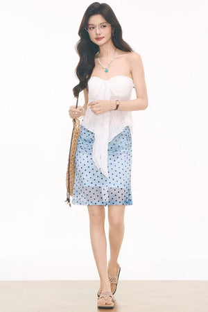 Puff Mesh Cami & Polka Skirt Set-Up