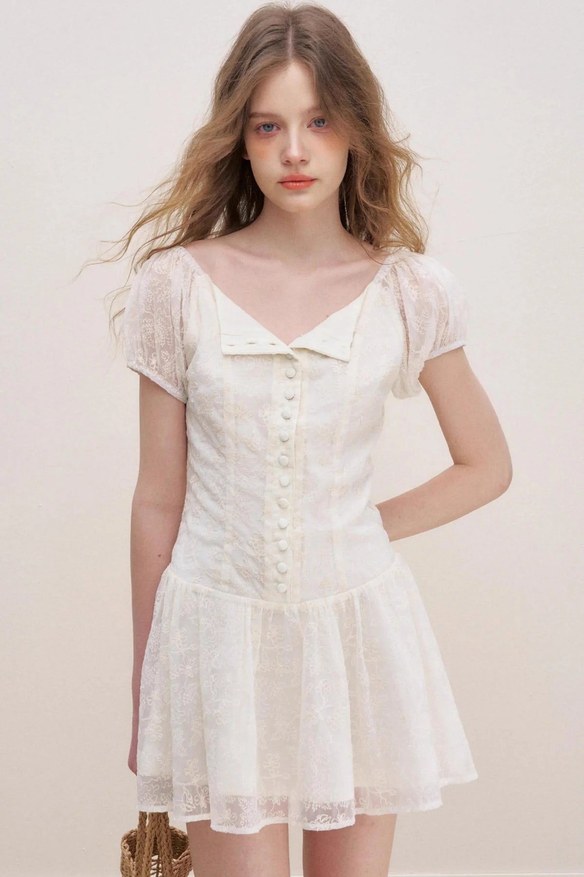 Puff Sleeve Floral Dress
