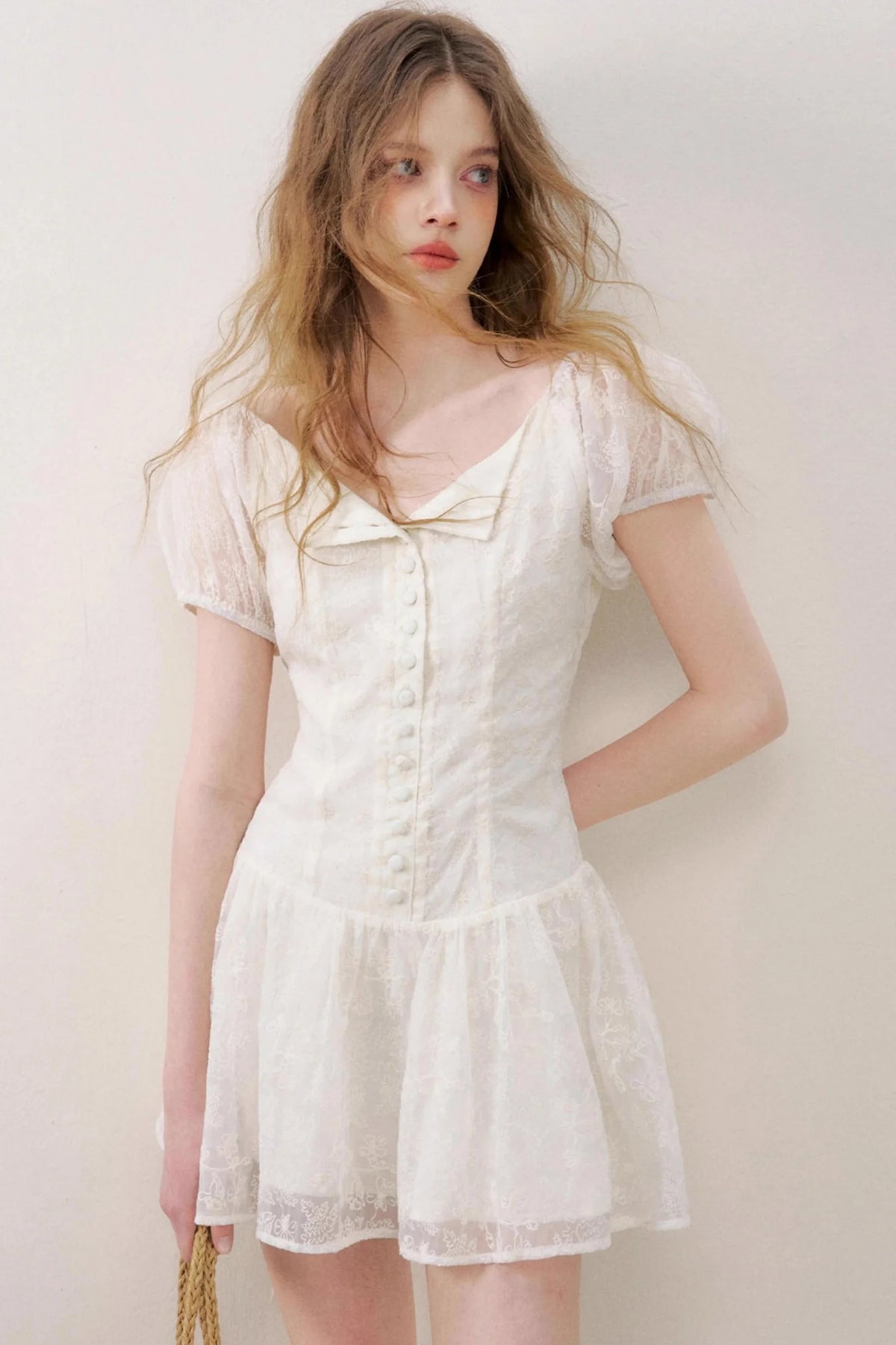 Puff Sleeve Floral Dress