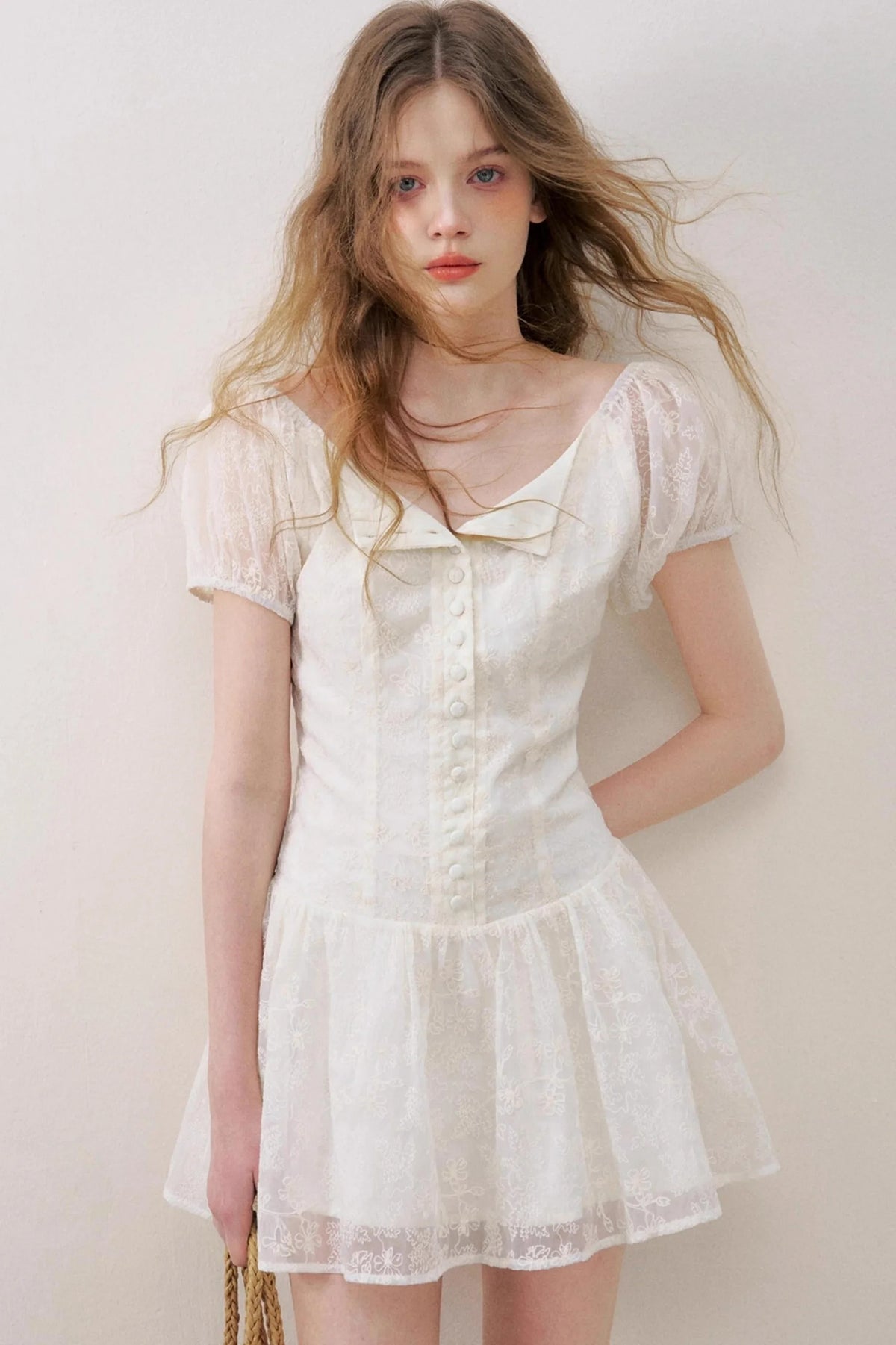 Puff Sleeve Floral Dress