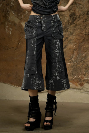 Punk Dark Flared Pants