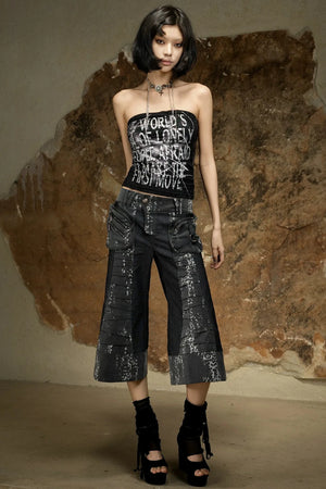Punk Dark Flared Pants