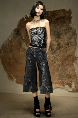 Punk Dark Flared Pants