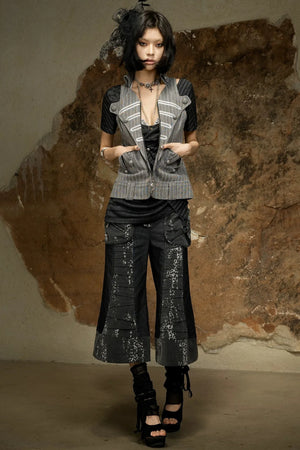 Punk Dark Flared Pants