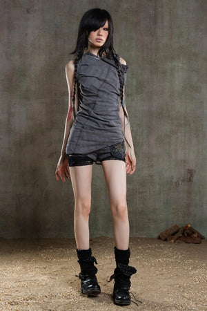 Punk Pleated Vest