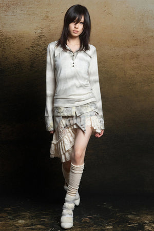 Punk Tiered Lace Skirt