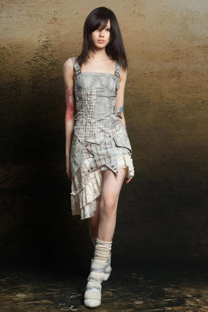 Punk Tiered Lace Skirt