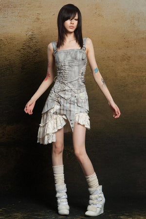 Punk Tiered Lace Skirt