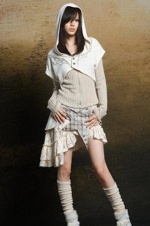 Punk Tiered Lace Skirt