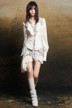 Punk Tiered Lace Skirt
