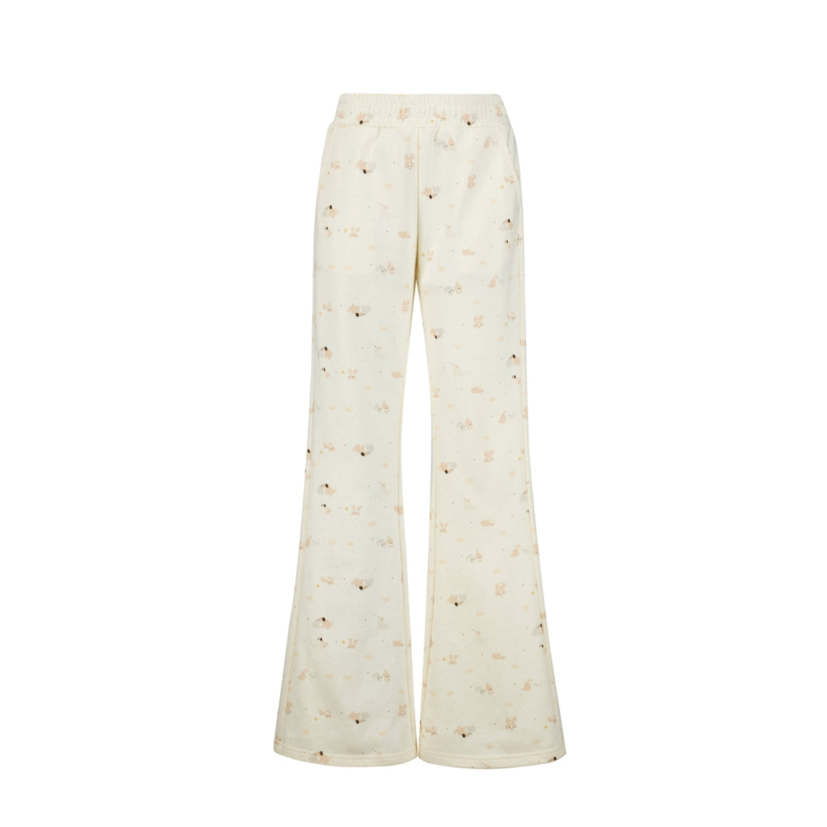 Puppy Graffiti Flare Pants