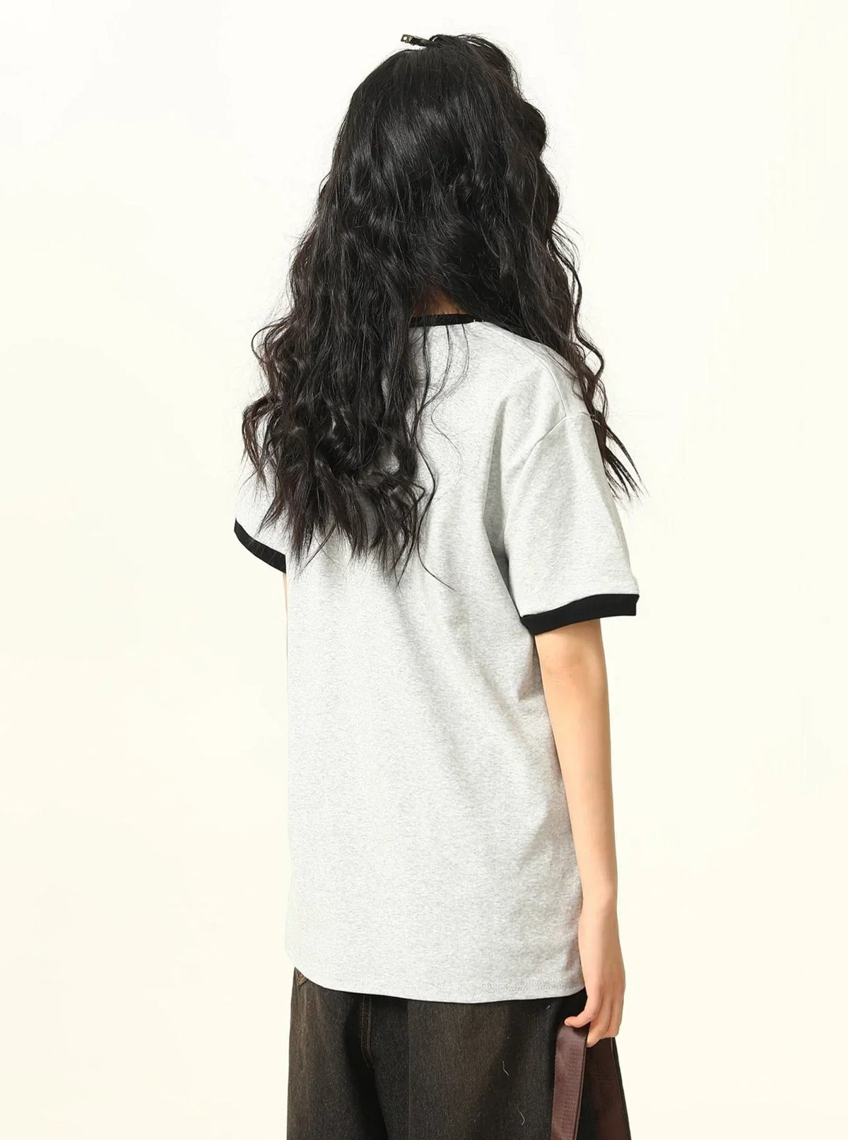 Puppy Shoulder Round Neck Short Sleeve T-Shirt