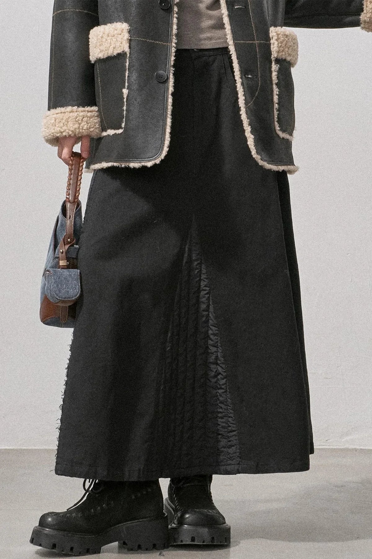 Pure Cotton Asymmetrical Skirt