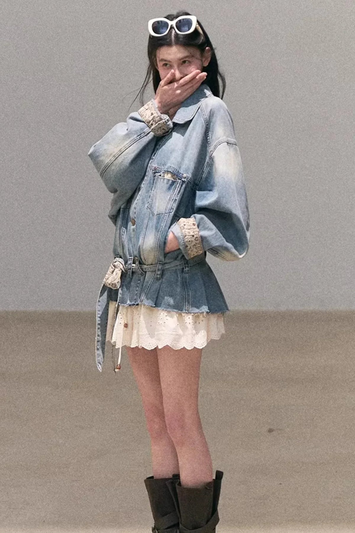 Pure Cotton Embroidered Skirt