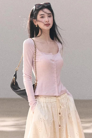 Pure Cotton Embroidered Skirt
