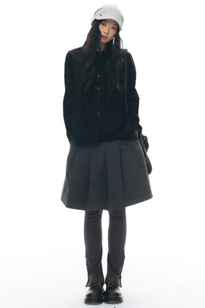 Pure Cotton Pleated Blouse
