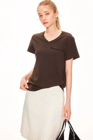 Pure Cotton V-Neck Top