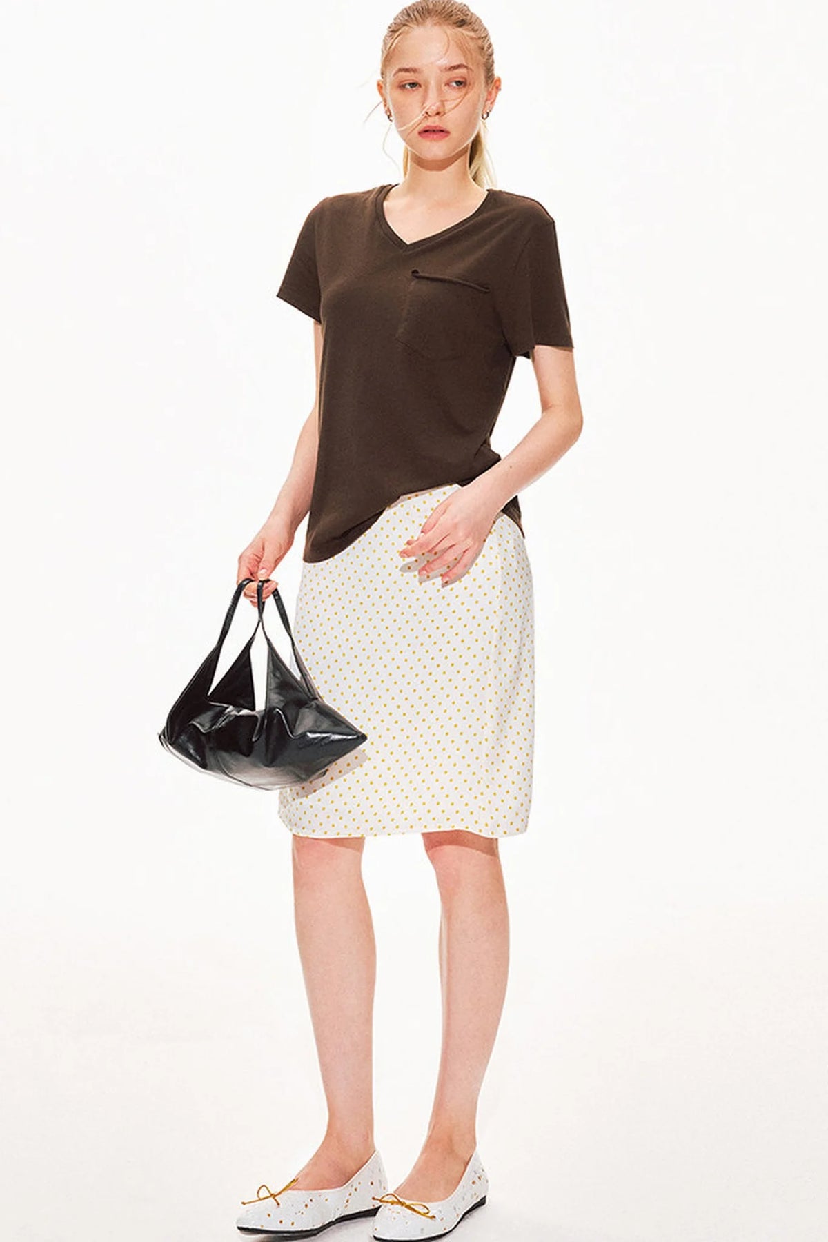 Pure Cotton V-Neck Top