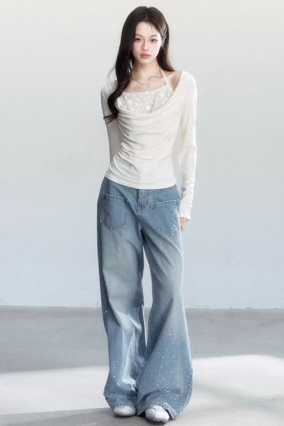 Pure Desire Blown Collar Blouse