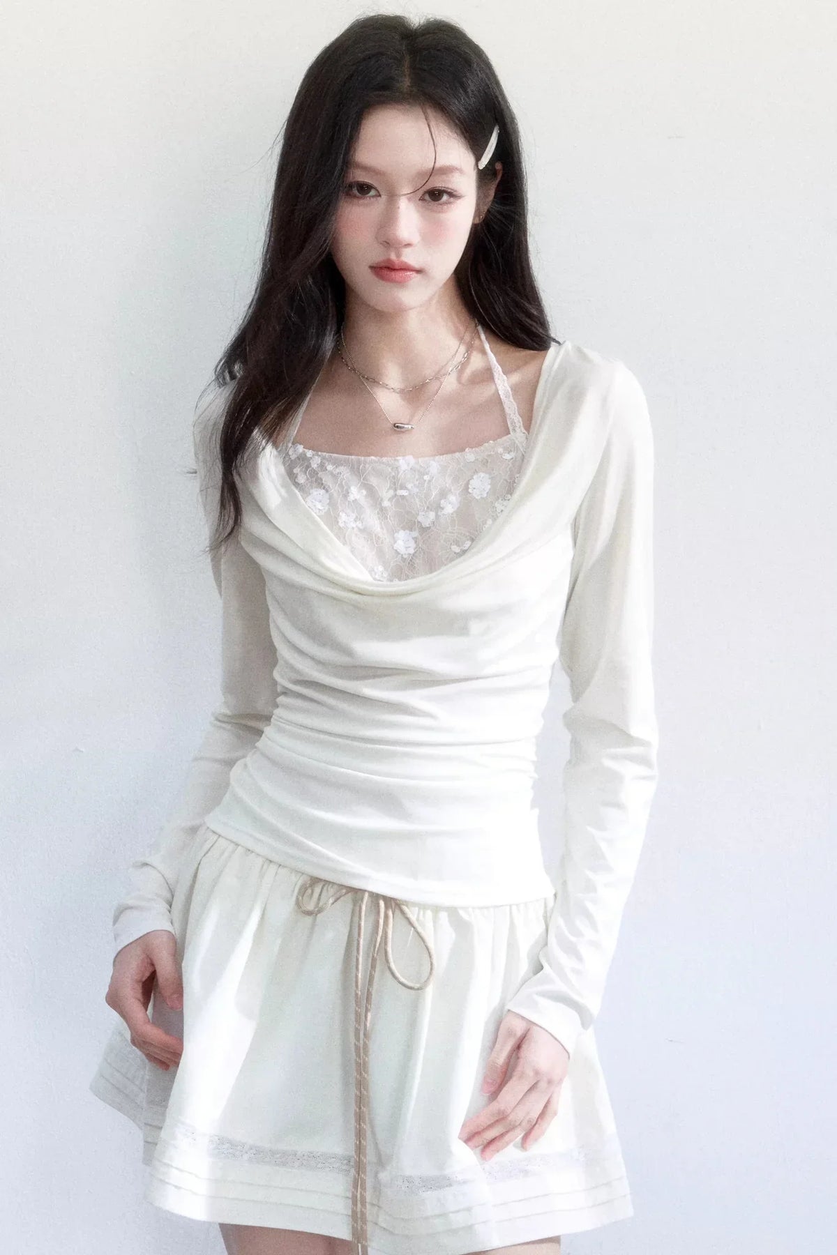 Pure Desire Blown Collar Blouse