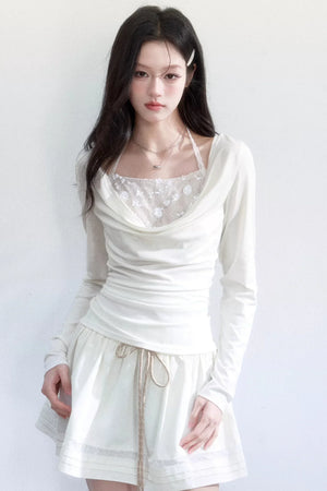 Pure Desire Blown Collar Blouse