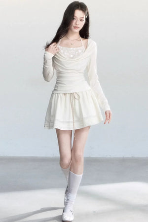 Pure Desire Blown Collar Blouse