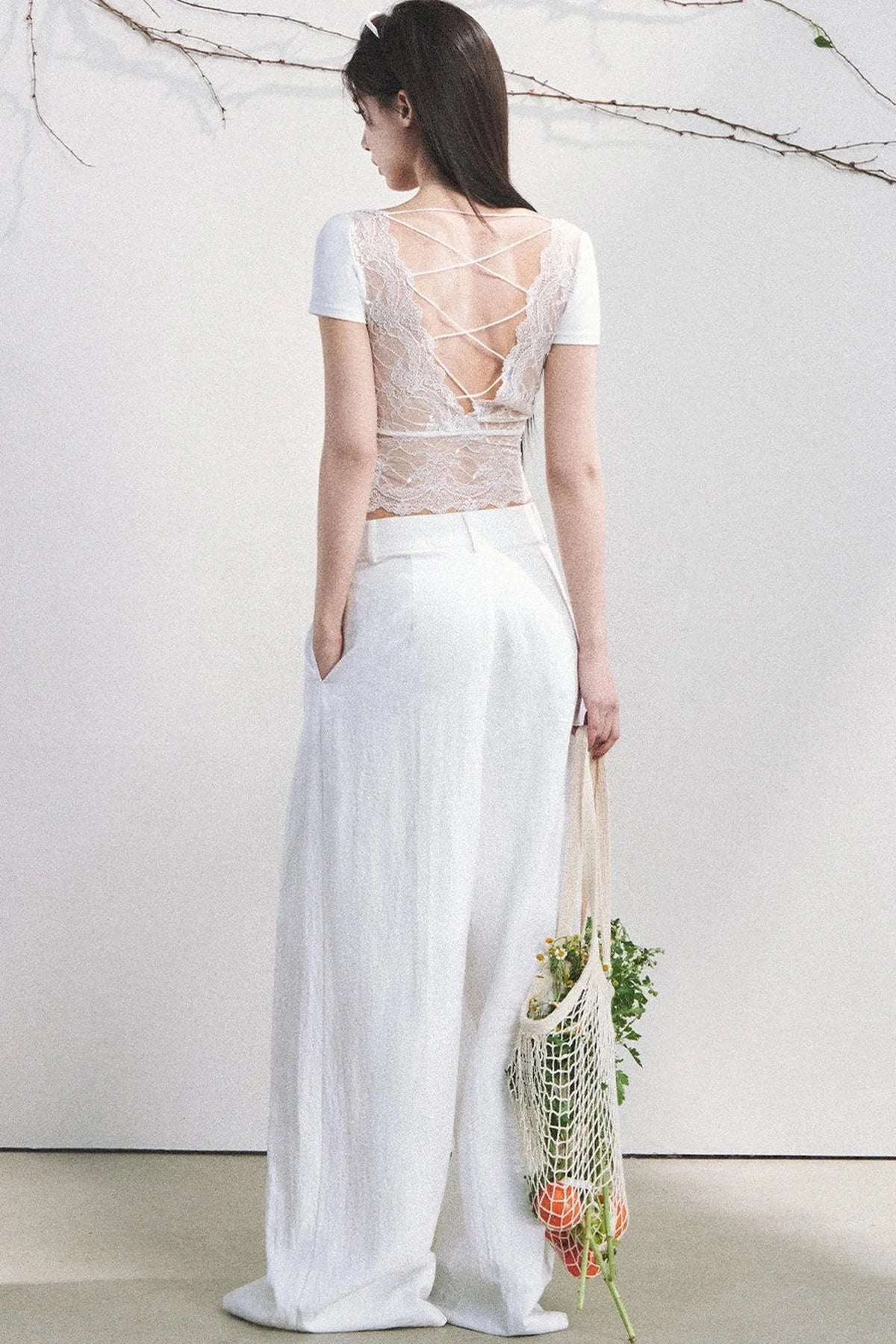 Pure Desire Lace Backless Top