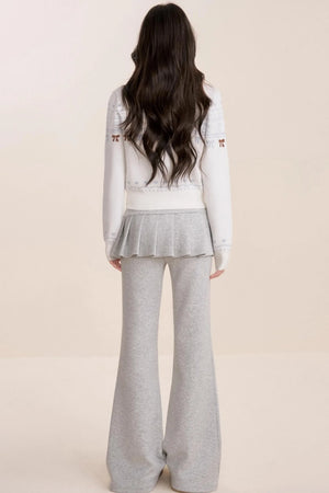 Pure Hand-Painted Jacquard Crew Neck Sweater