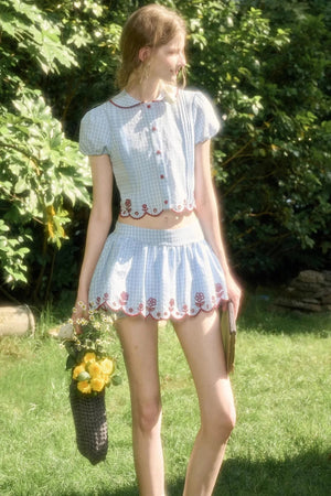 Pure Lace Airy Shirt Set-Up