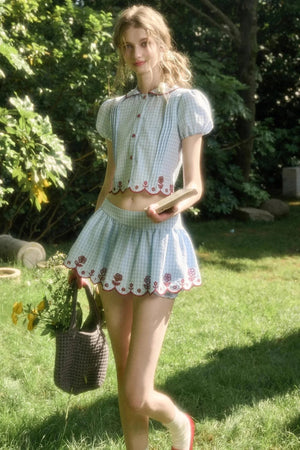 Pure Lace Airy Shirt Set-Up