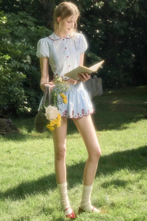 Pure Lace Airy Shirt Set-Up