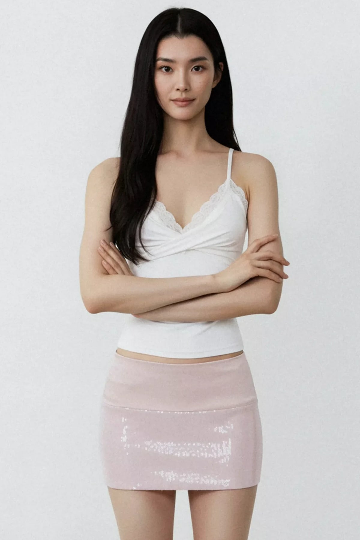 Pure White Desire Lace Camisole