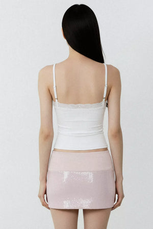 Pure White Desire Lace Camisole
