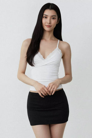 Pure White Desire Lace Camisole