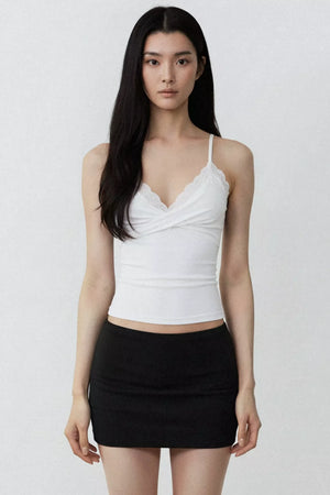 Pure White Desire Lace Camisole