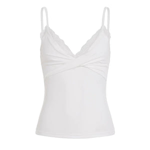Pure White Desire Lace Camisole