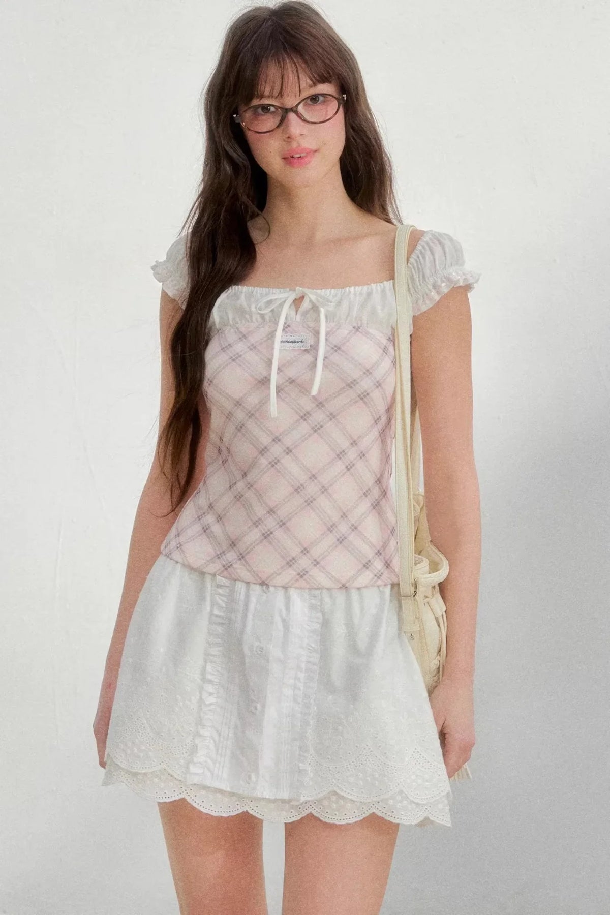 Pure White Embroidered Skirt