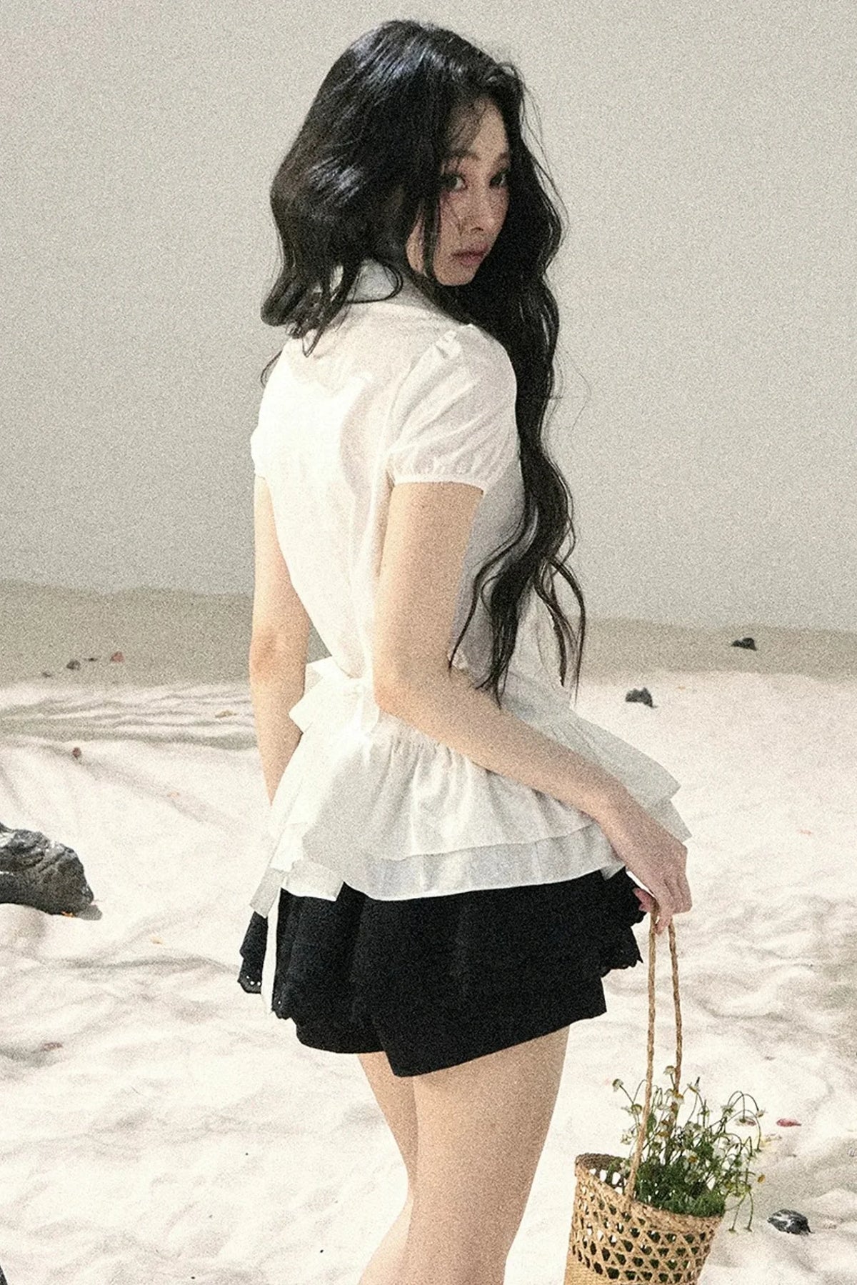 Pure White Ruffled Blouse