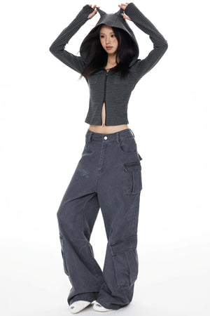 Purple Cargo Pants
