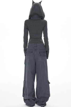 Purple Cargo Pants