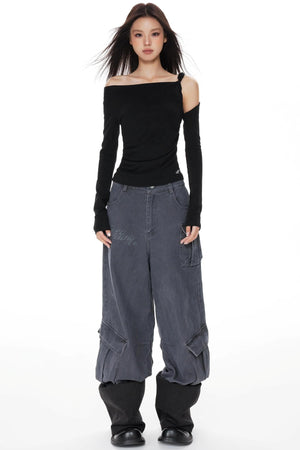 Purple Cargo Pants