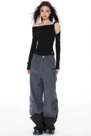 Purple Cargo Pants