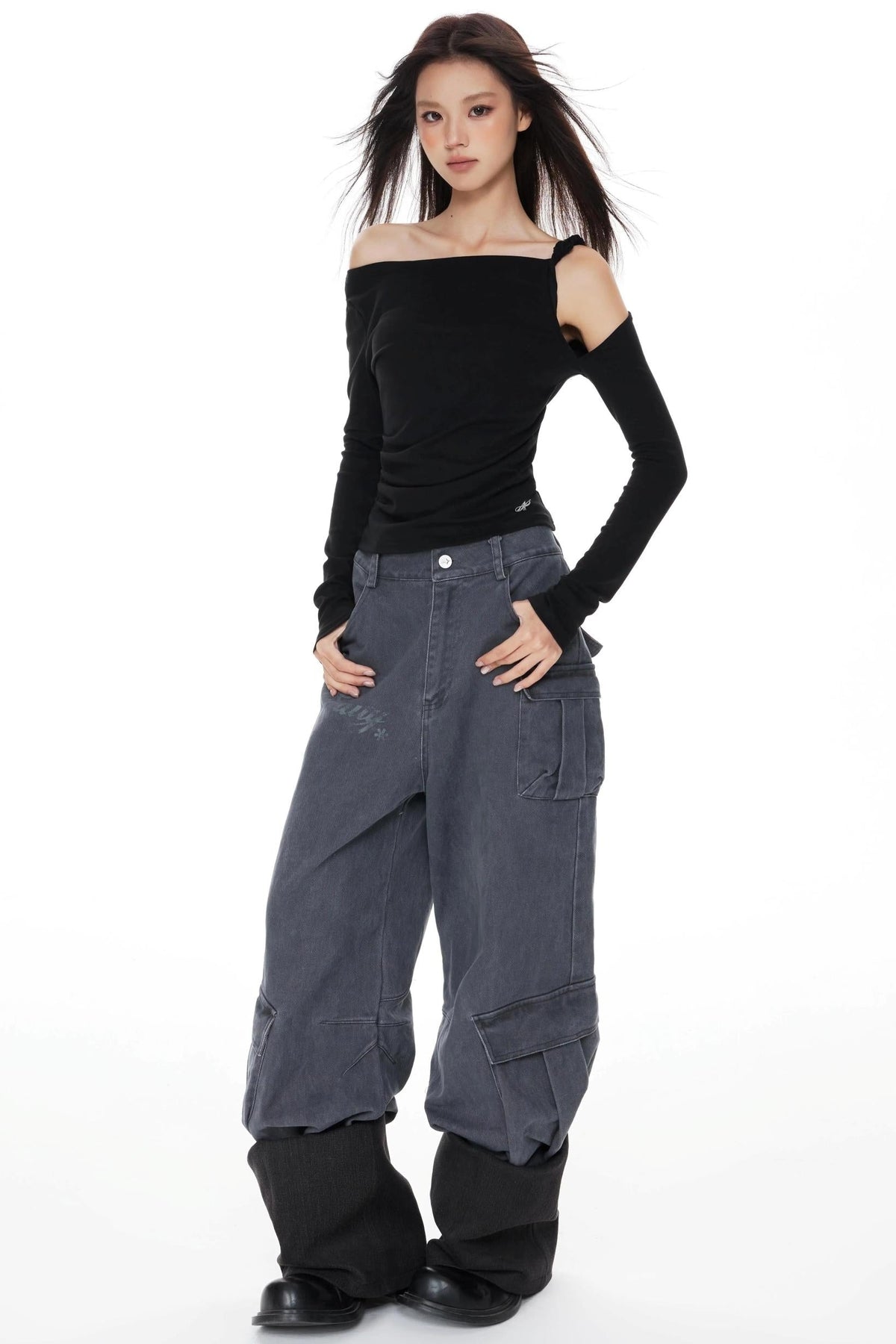 Purple Cargo Pants