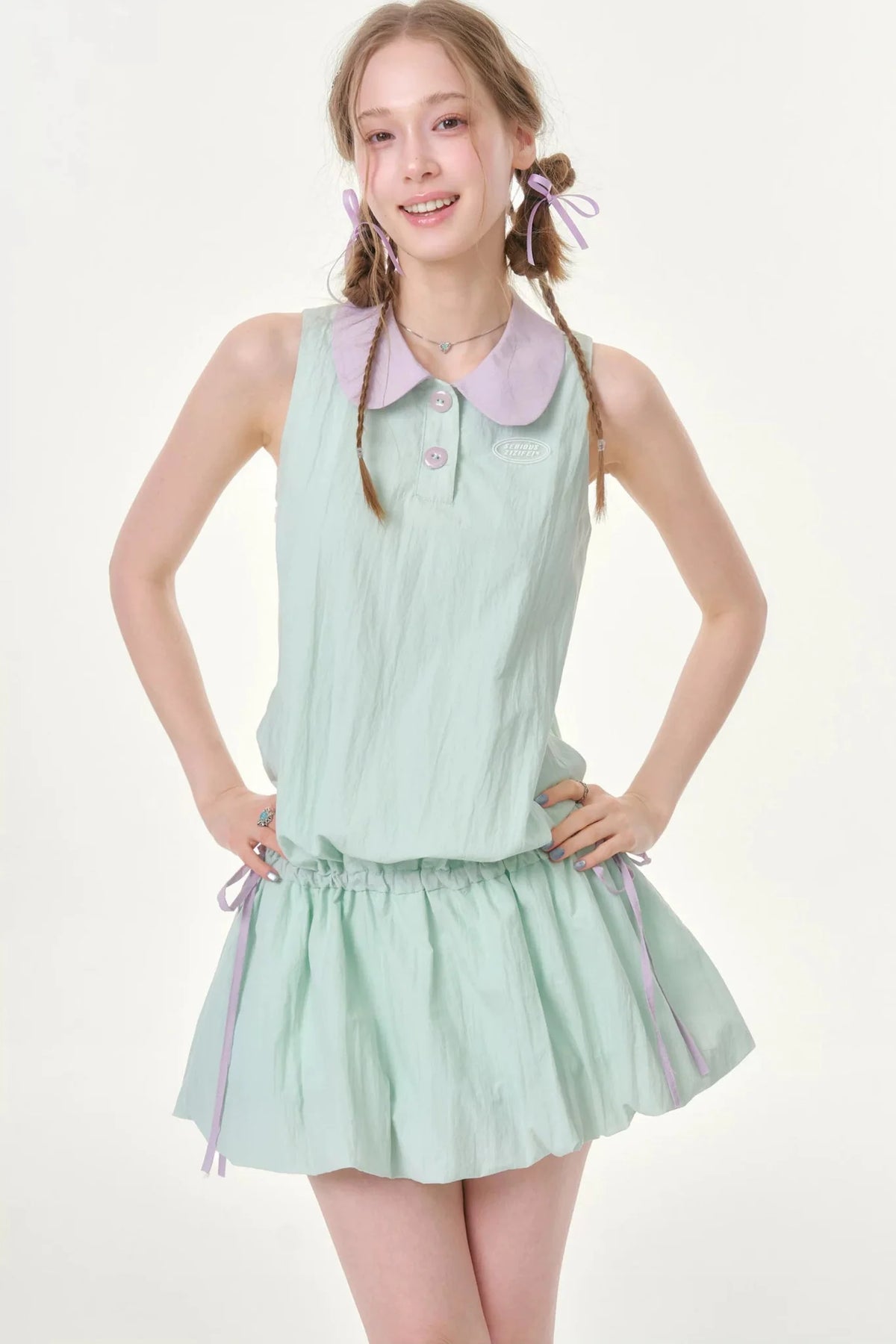 Purple Mint Sleeveless Dress