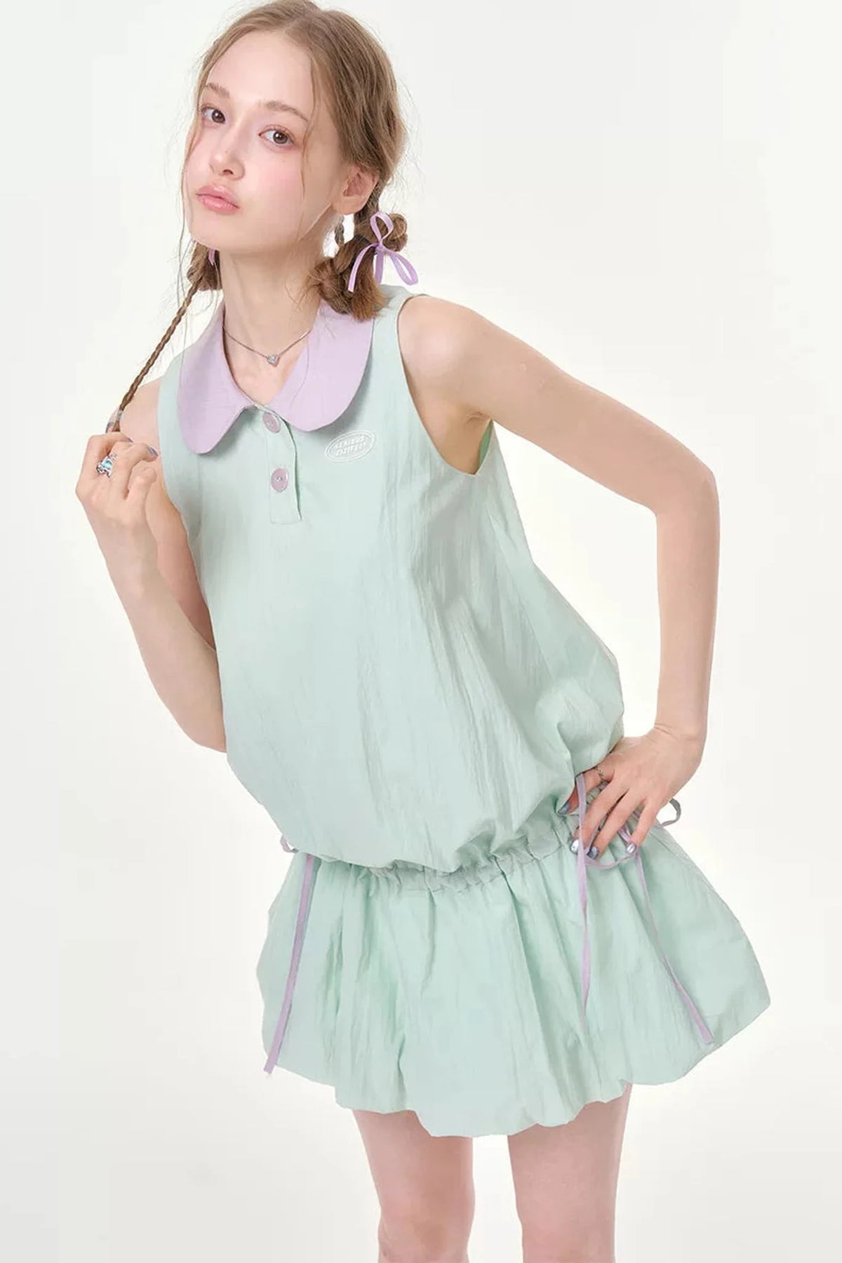 Purple Mint Sleeveless Dress